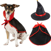 Vente chaude Nouveau Halloween Cloak Set Pet Dog Cloak Cat Cat Cloak Hat Ornement